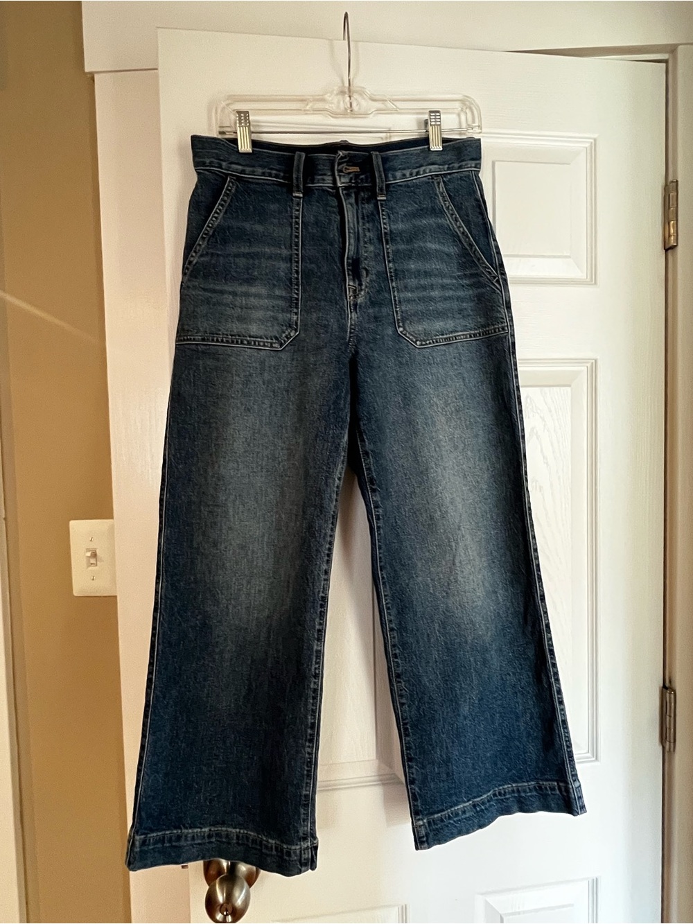 Jcrew Factory Wide Leg Crop Utility Jeans Size 27